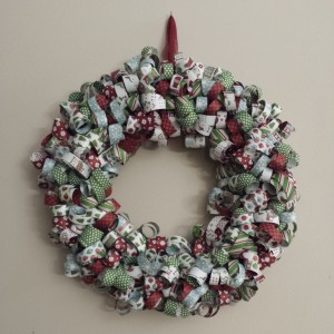Christmas Curled Paper Wreath